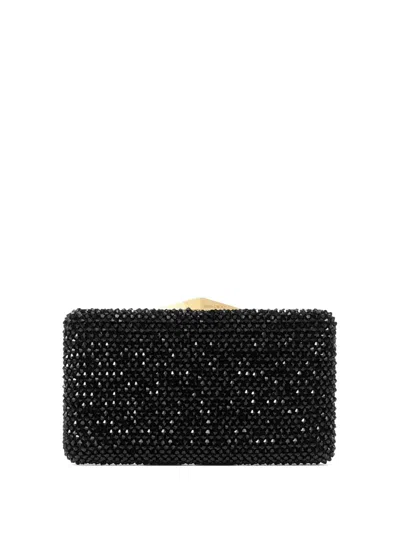 Jimmy Choo Clemmie Clutch Bag In Black