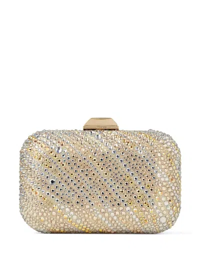 Jimmy Choo Cloud Clutch In Gold