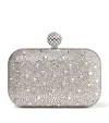 Jimmy Choo Cloud Crystal Embellished Clutch Bag In Nude