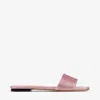 Jimmy Choo Clovis Flat In Rose/rose