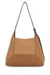 Jimmy Choo Medium Leather Diamond Hobo Shoulder Bag In Brown