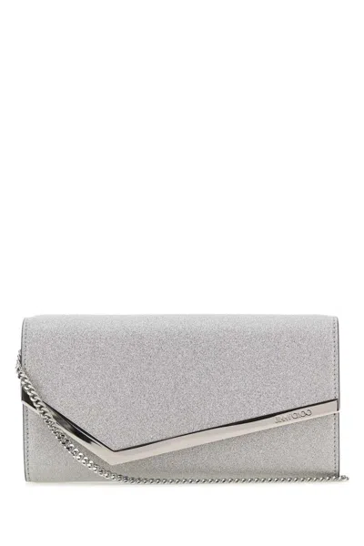 Jimmy Choo Clutch In Silver