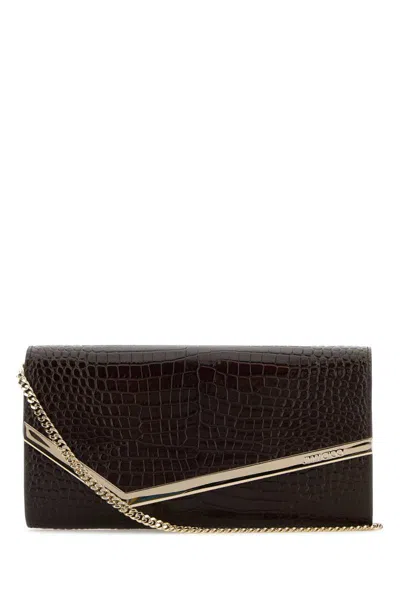 Jimmy Choo Clutch In Brown
