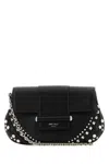 Jimmy Choo Black Leather Bar Clutch In Black