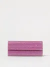 Jimmy Choo Sweetie Glitter Clutch Bag In Pink