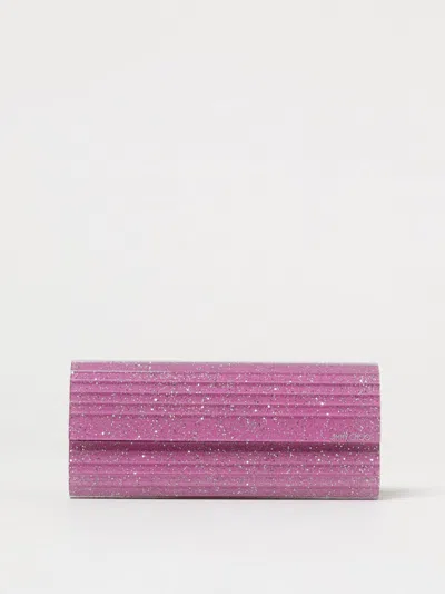 JIMMY CHOO CLUTCH JIMMY CHOO WOMAN COLOR PINK,425718010