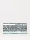 Jimmy Choo Glossy Clutch Bag In Water