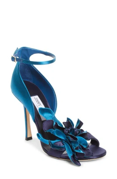 Jimmy Choo Coko 100 Sandals In Blue