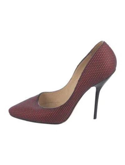Pre-owned Jimmy Choo Colorblock Pattern Pumps In Pink