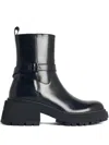 Jimmy Choo Conny Buckle-strap Ankle Boots In Black