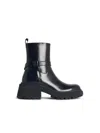 Jimmy Choo Soft Box Calf Conny Flat Boots Women In Black