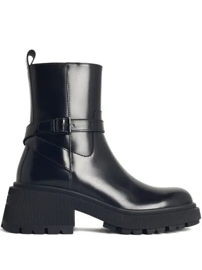 Jimmy Choo Conny Leather Boots In Black