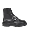 Jimmy Choo Cora Buckle Detail Ankle Boots In Black