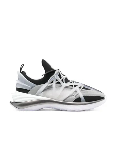Jimmy Choo Cosmos/m Low-top Panelled Sneakers In White