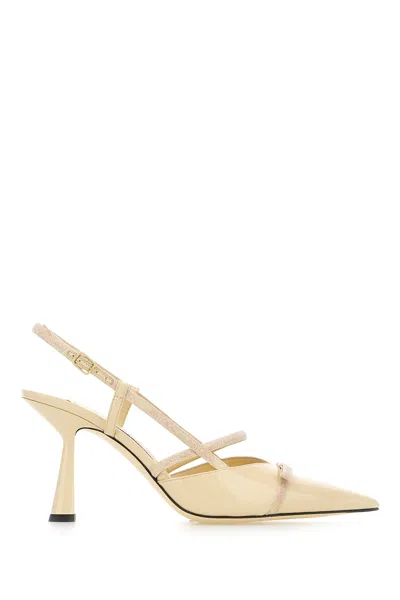 Jimmy Choo Cream Leather Danica Pumps