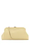 Jimmy Choo Cream Leather Skylar Clutch