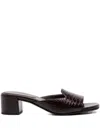 Jimmy Choo Crocodile-effect Sandals In Red