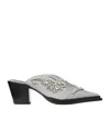 Jimmy Choo Cross-heel Muller Heels In Black