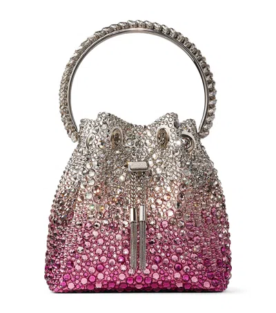 Jimmy Choo Bon Bon Beuteltasche Mit Kristallen In Sunset
