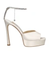 Jimmy Choo Saeda 125mm Crystal-embellished Sandals