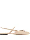 Jimmy Choo Crystal-embellished Ballet Flats In Neutral