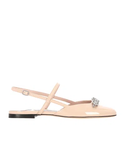 Jimmy Choo Crystal-embellished Ballet Flats