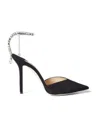 Jimmy Choo Black Black 85 Mm Saeda Decollete Heels In Black