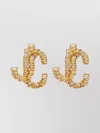 Jimmy Choo Crystal-embellished Jc Stud Earrings