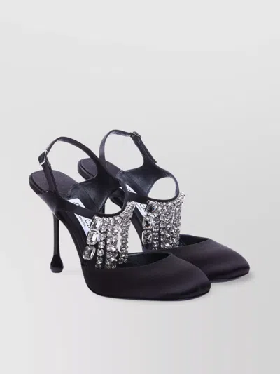 Jimmy Choo Crystal Embellished Slingback Stiletto Pumps In Blue