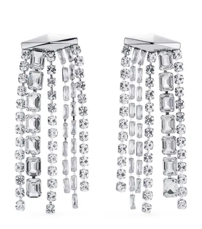 JIMMY CHOO CRYSTAL-EMBELLISHED ZANDRA EARRINGS