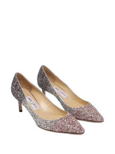 Jimmy Choo Crystal Heel Pumps In Multi