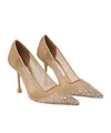 Jimmy Choo Ixia 95 Crystal-embellished Pumps In Nude