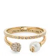 Jimmy Choo Crystal Monogram Double Ring