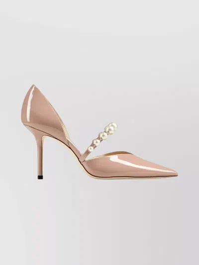 JIMMY CHOO CRYSTAL PEARL ARCH BAND PUMPS