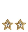 Jimmy Choo Crystal Star Stud Earrings In Gold