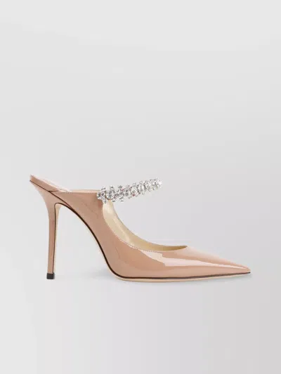 Jimmy Choo Crystal Strap Covered Heels Sandals