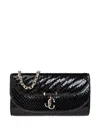 Jimmy Choo Curve Chain Wallet In Black