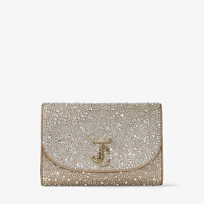 Jimmy Choo Curve Clutch In Gold