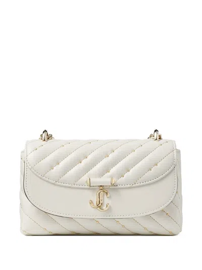 Jimmy Choo Curve Small Biker Leather Quilted Cross-body Bag In Purple