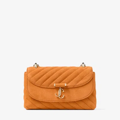 Jimmy Choo Curve Crossbody Small Bag In Orange