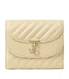 Jimmy Choo Curve Marinda Leather Wallet In Neutral