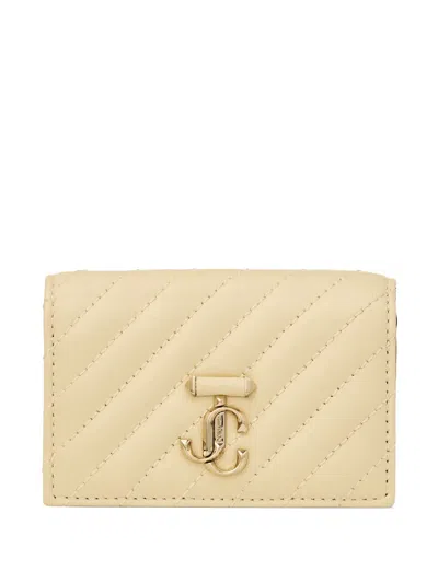 Jimmy Choo Curve Nello Quilted Wallet In Brown