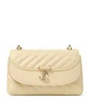 Jimmy Choo Curve Small Biker Leather Quilted Cross-body Bag In Sand
