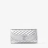 Jimmy Choo Curve Wallet With Chain In Silver