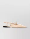 Jimmy Choo Cut-out Pointed Toe Ballerina Shoes