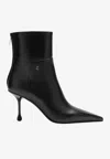 Jimmy Choo Cycas 80 Nappa Leather Ankle Boots In Black