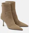 JIMMY CHOO CYCAS 80 SUEDE ANKLE BOOTS