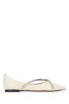 Jimmy Choo Embellished Strap Patent Finish Pointed Toe