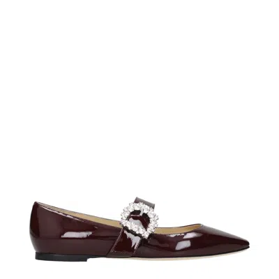 Jimmy Choo Dancers Female Red And Burgundy Paint