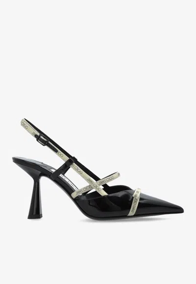 Jimmy Choo Danica 85 Patent Leather Slingback Pumps In Black